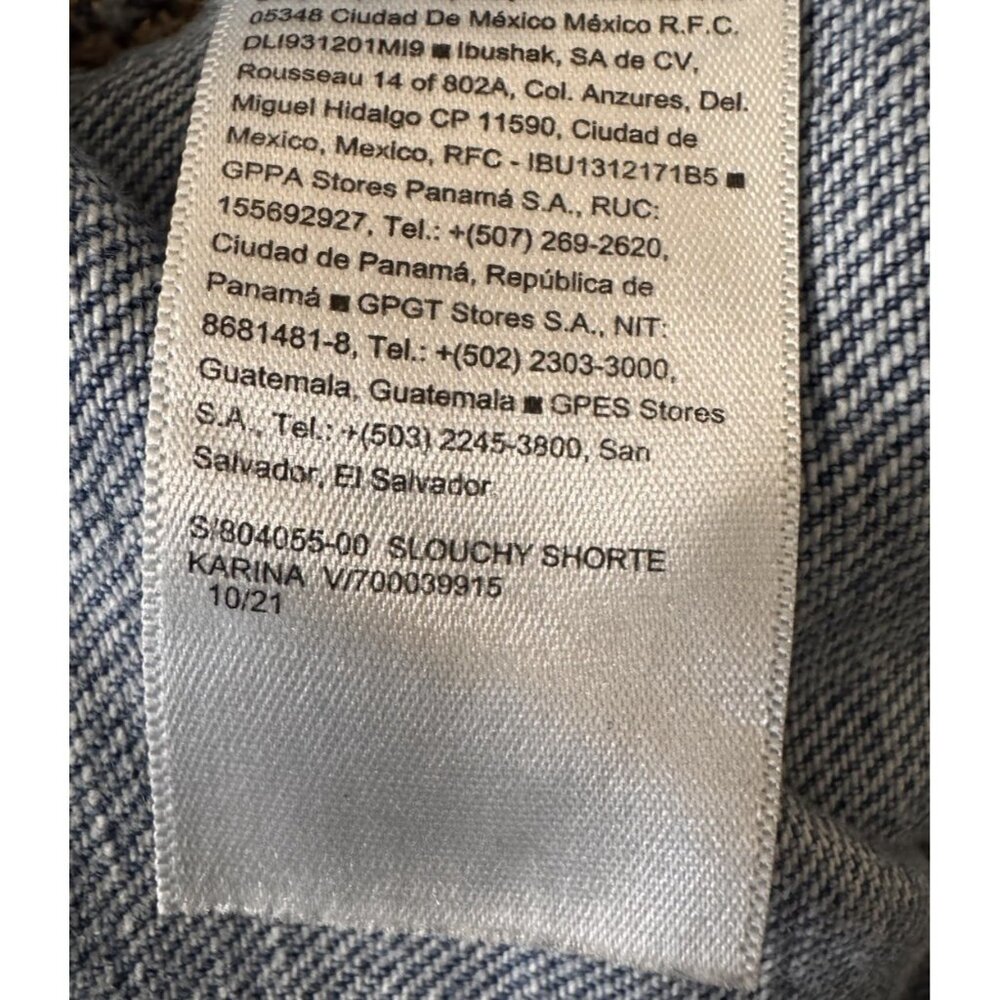 Old Navy Slouchy Shorte Shortalls XXL Blue Karina Wash Denim Shorts Bib Overalls - Picture 9 of 9